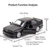 1/36 BMW M3 1987 Slitinové Hračky Model Auta Kovové Odlitky Hračky Vozidla Autentický Vynikající Interiér Natahovací 2 Otevírací Dveře Dětský Dárek