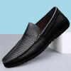 Mocassini e Slip-on da Uomo in Pelle Traforata Scarpe Casual Eleganti Mocassini da Uomo Slip-on Estivi Scarpe da Ginnastica Scarpe da Guida da Uomo