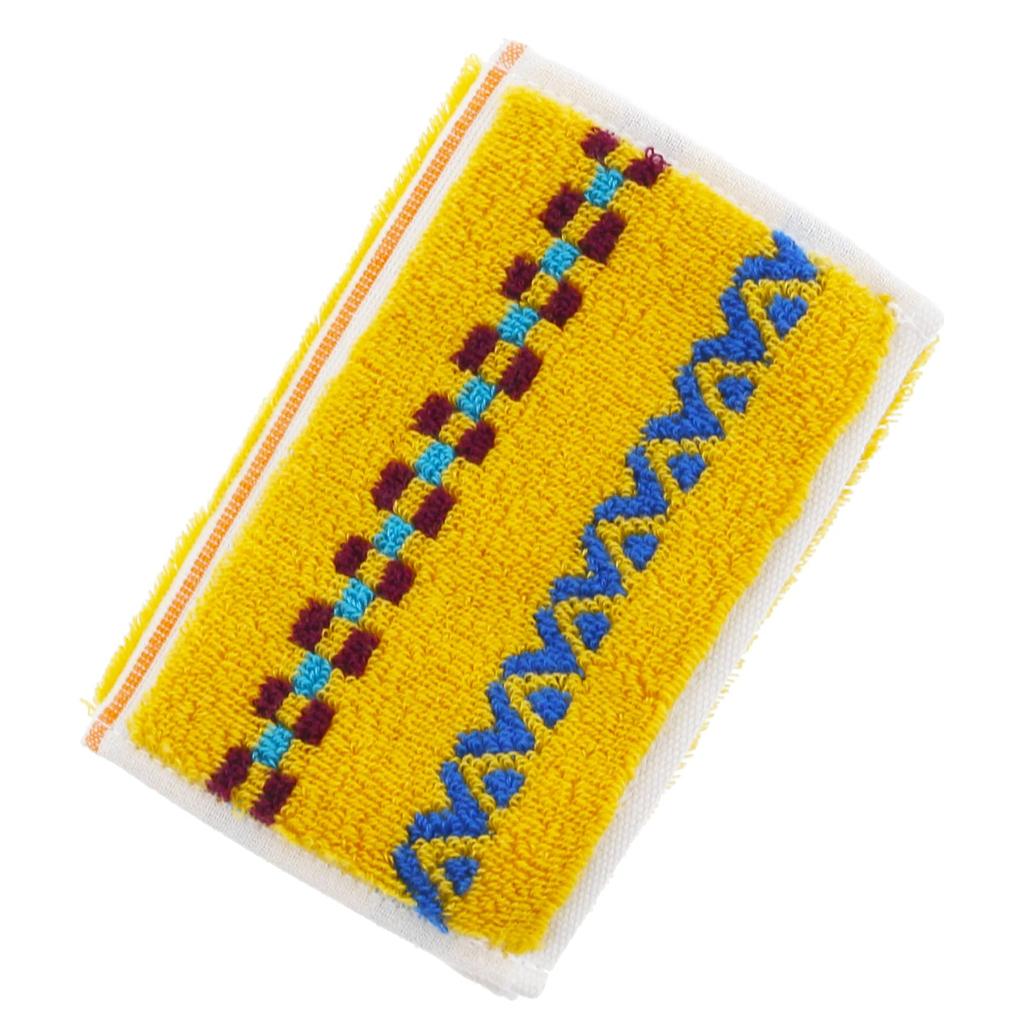 Tanaka Sangyo Imabari Towel Otta Half Towel Made In 25 X Handkerchief, Japan, Yellow, Approx. 12.5 Cm, 21-46
