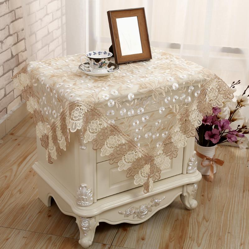 Față de masă brodata de lux Europa Masa Masa de sufragerie Fata de masa de papadie Fata de masa din Dantela Dulap TV Husa de praf de pantofi