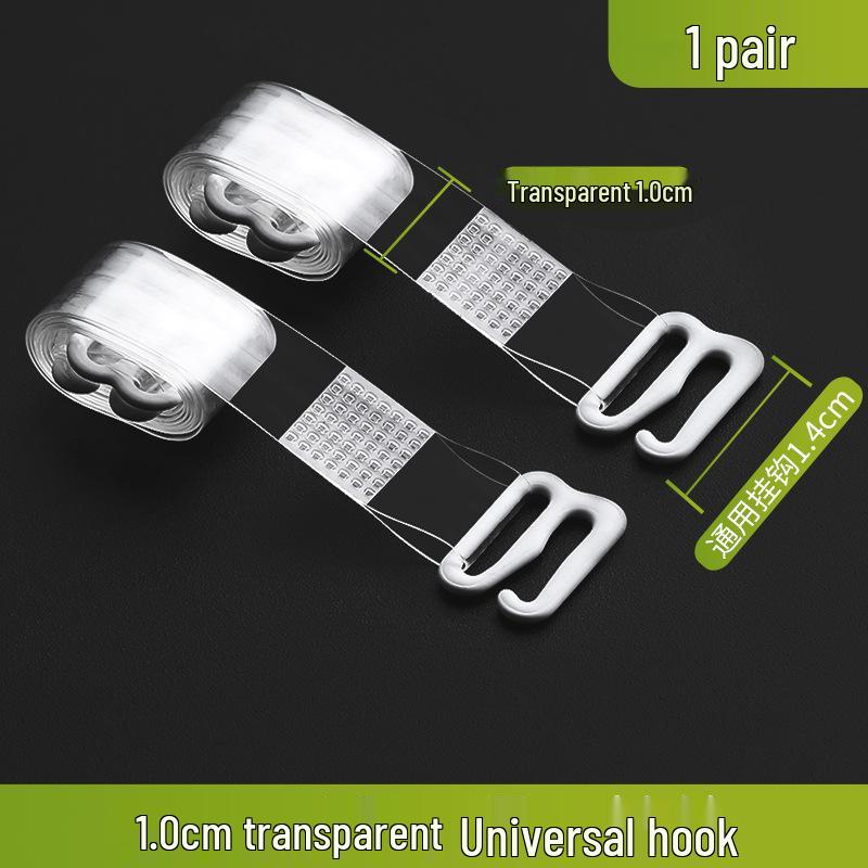 Women's Non-Slip Invisible Bra with Exposed Straps and Transparent Shoulder Straps