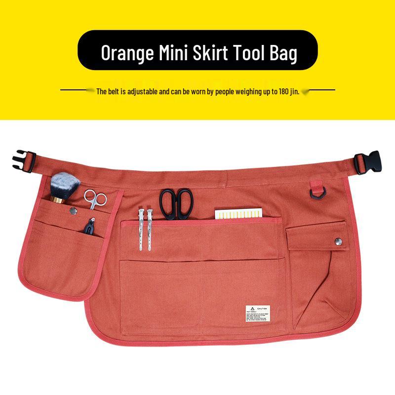 Canvas Multi-pocket Half-body Gardening Apron оранжевый