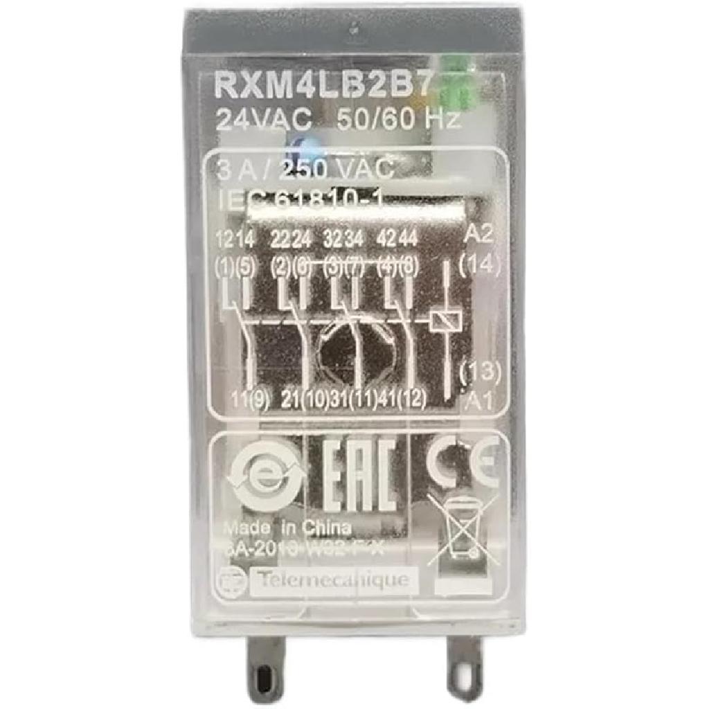 RXM2LB2BD Intermediate Relay DC24V AC Contactor 8-pin 14-pin RXM4LB2P7 230VAC(RXZE1M4C 14foot Base)