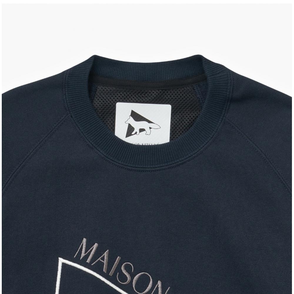 Maison Kitsune 5743284910 120 Maison Kitsune X Wonder Ski Toppa Logo foX Felpa Pubblica