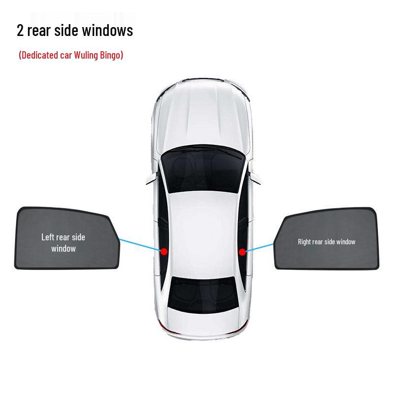 Wuling Bingo Sonnenschutz: Wärmeisolierung, Mückensicher, Lichtundurchlässig, Sichtschutzfensternetz.