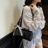 Spring New Simple Sweet Bow Ribbon Shoulder Bag Commuter and Leisure Versatile Underarm Bag for Women CLE