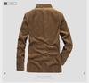 Giacca Suit Casual Retro in Velluto a Coste Autunno/Inverno con Revers Piatto in Cotone 58179