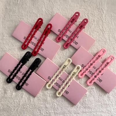 Dopamine Wave Hair Clips - Metal BB Clips for Frizzy Hair & Bangs