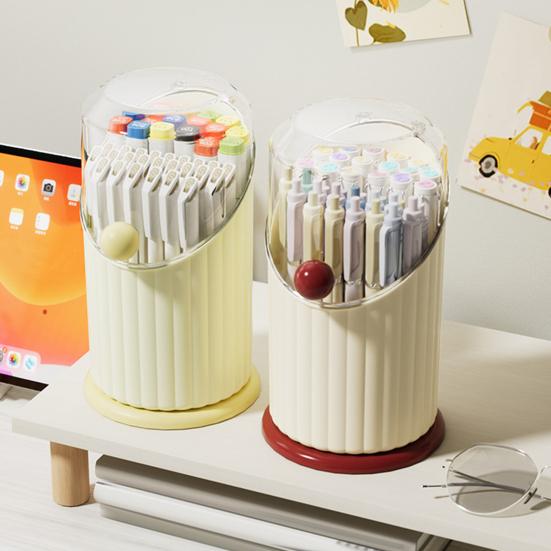 Makyaj Fırçası Tutucu 3 Bölmeli Kozmetik Düzenleyici Şeffaf Toz Geçirmez Kapaklı Makyaj Fırçaları Fincanı Kalemlik Makyaj Masası Kaş Kalemleri Eyelinerlar için