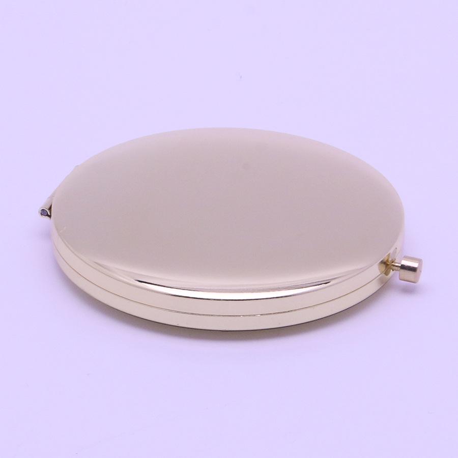 Portable Double-Sided Metal Folding Makeup Mirror for Men and Women