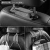 Headrest Hook, Car Hook, Luggage Hang, Car Seat Double Hook, Carefully Selected Leather Metal,