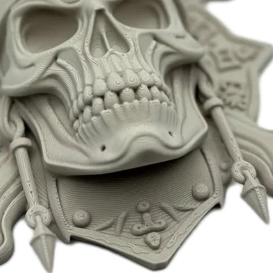 Pirate Skeleton Wall Decor Halloween Plastic Human Head Craft for Garages Living Rooms Bedroom Offices Decor