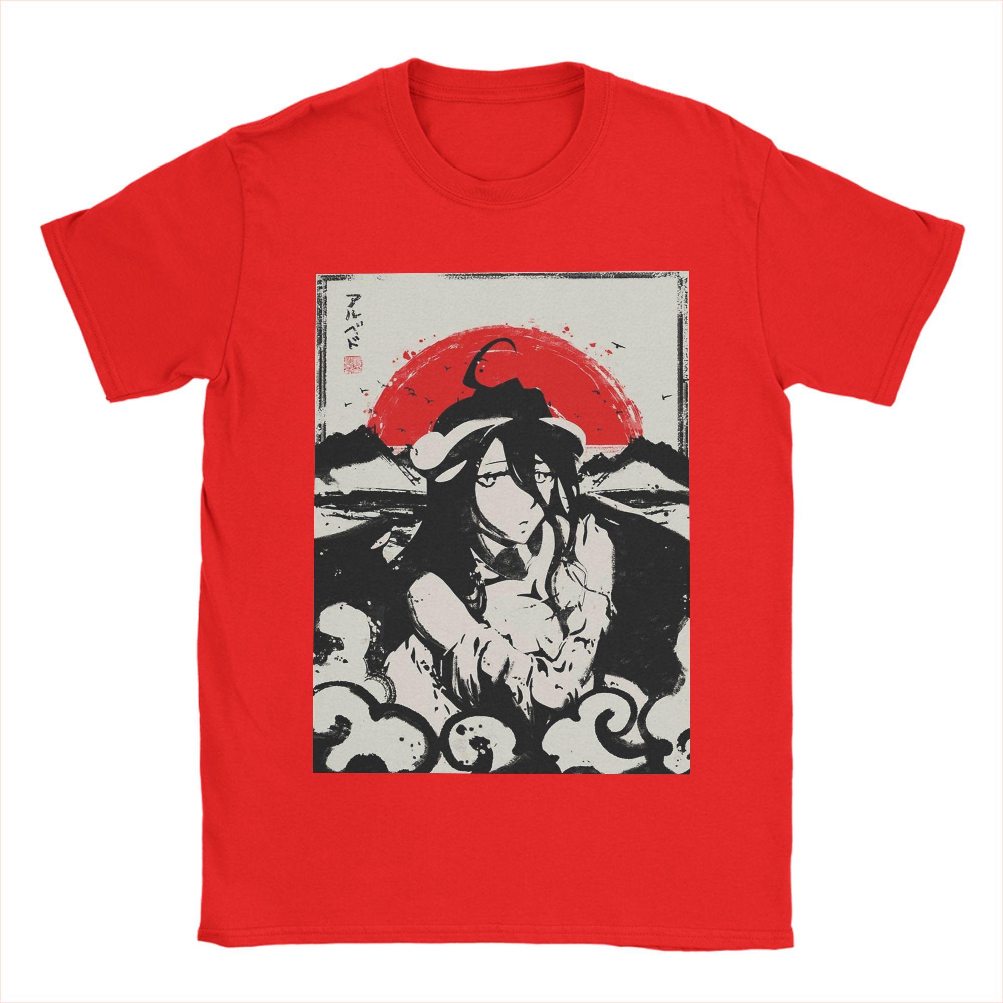 Albedo Japanese Anime T Shirts Unisex 100 Cotton Leisure TShirt Round Neck  Tee Shirt Short Sleeve Clothing Gift Idea S