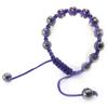 Les Trésors De Lily [J8738] - Purple 'Shambhala' Ethnic Bracelet