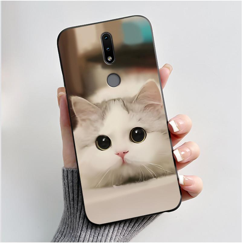 Cute Case For Nokia 4.2/Nokia 3/Nokia 3.1/Nokia3.2 Funda Capa Printing Shell Protective Cover Soft Silicone Cartoon Black Casing