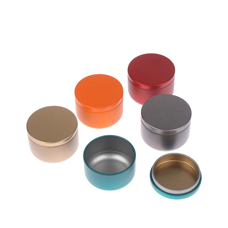 5.4Cm Portable Solid Color Mini Tin Box Tea Sealed Jar Packing Boxes Jewelry Candy Small Storage Can Coin Earring Headphones Gift Case