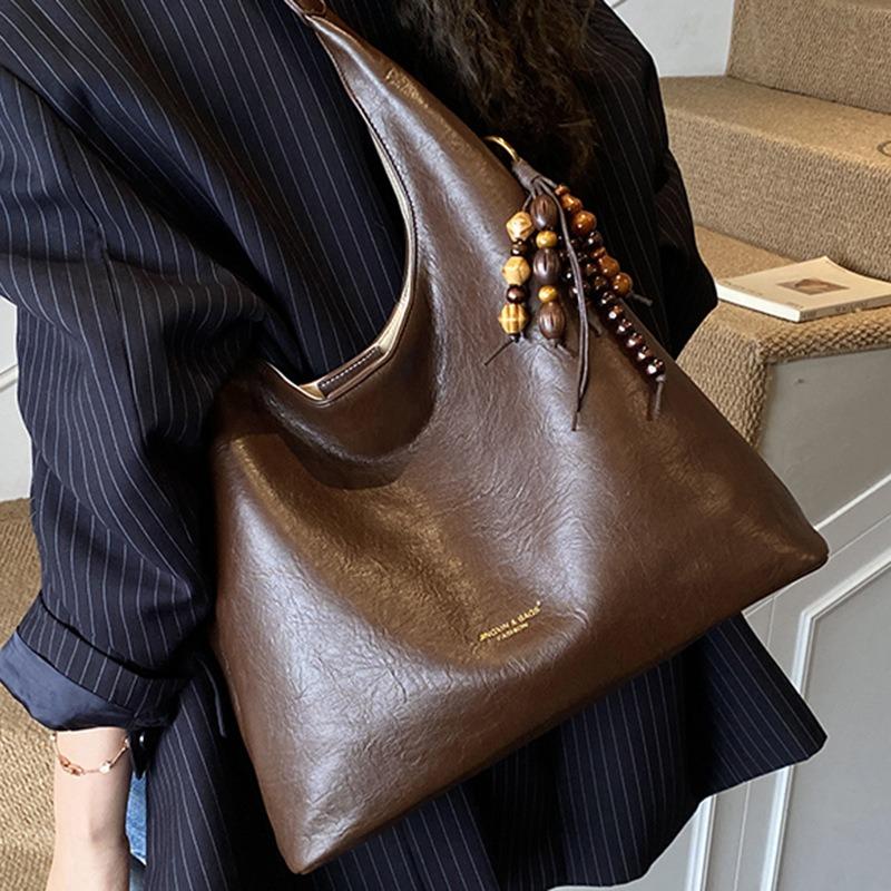 Stylish Large-capacity Retro Bag Autumn New Simple Casual Tote Bag High Value Fashion Shoulder Bag