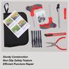 Tire Puncture Repair Kit 34 Pieces Motorcycle Patch Flats Repair Kit Heavy Duty Fix Tools For SUV RV Trailer ATV Tractor Sedans