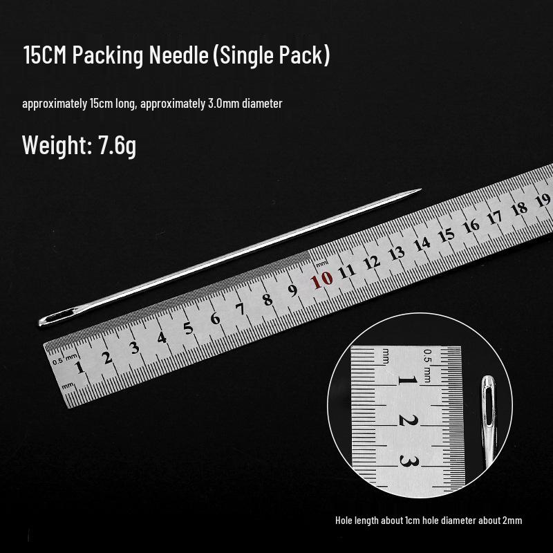 

Очень длинная стальная игла для ручного шитья - Большое ушко для квилтов и толстых тканей