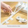 100Pcs Power Cord Storage Cable Manager Adhesive Cord Clip Cable Management Protector for Desktop Managements