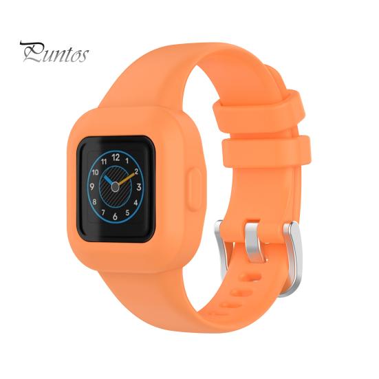 Silicone Watch Band One-piece Soft Wrist Bracelet Strap Watchband for Garmin Fit JR3/Vivofit Jr.3