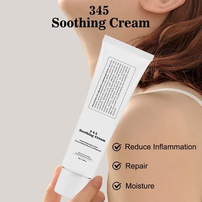 345 Relief Cream - Moisturising Cream For The Face For Acne And Oily Skin - Soothing, Moisturising -  Skin Care - Ointment Cream, Vegan - 50 Ml