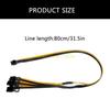 B03C 8Pin Male to 3x 8Pin (6+2) Male Graphics Card Power Supply Adapter Cable 80cm