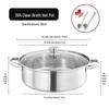 Sheng Bide 28cm 304 Stainless Steel Divided Hot Pot