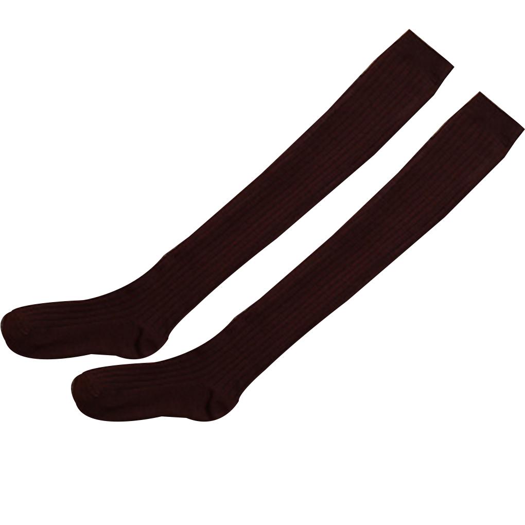 1 Pair Women Solid Over Knee High Socks Spring Autumn Winter Warm Knit Soft Thigh High Long Stockings 50cm