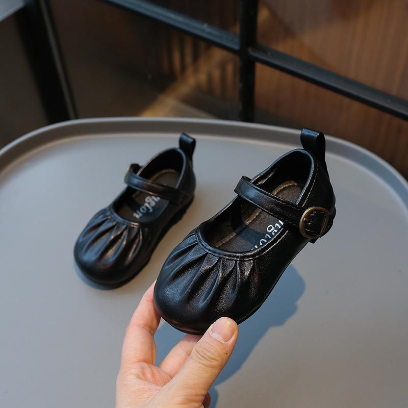 New Girls Princess Shoes Little Girls Dress Shoes Baby Girls Soft Sole Single Shoes Square Toe Shoes