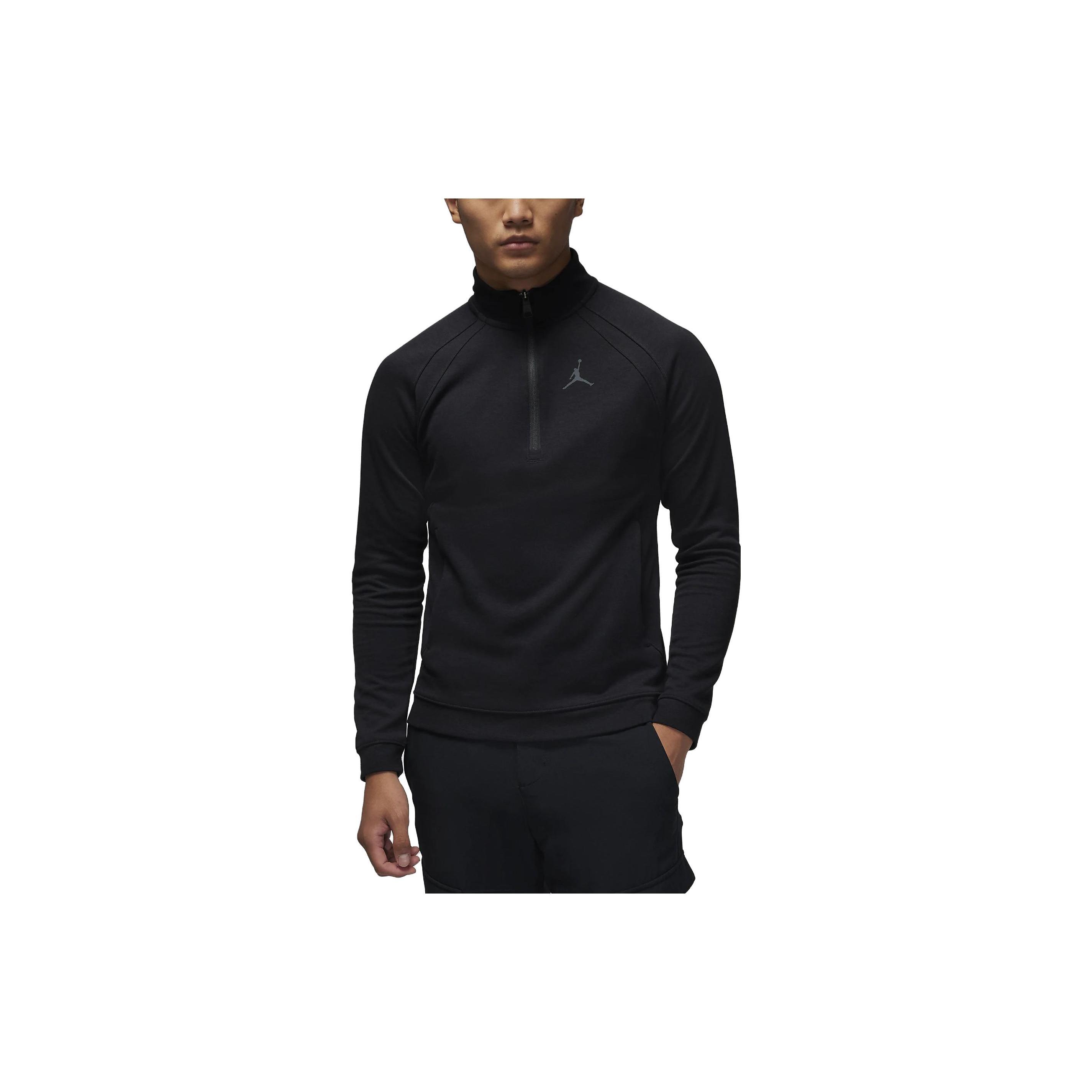 Air Jordan Sport Golf Half-Zip Top Black Men s FB7564-010 S