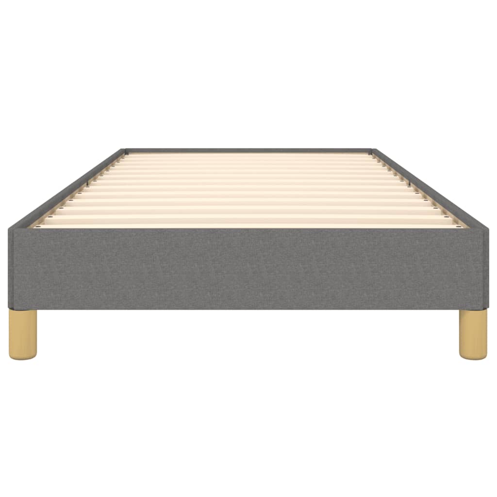 Vidaxl Bed Frame Without Mattress, Dark Gray, 90X200 Cm, Upholstered