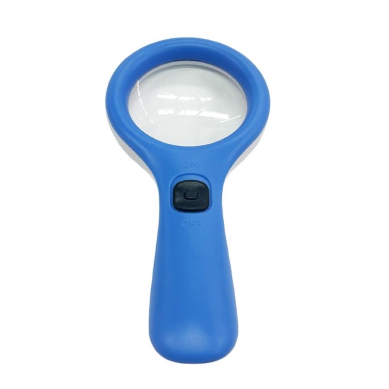 3 LED Illuminates Magnifier 10X Strength Handheld Lightweight Design For Elderly Reading Children Nature Study