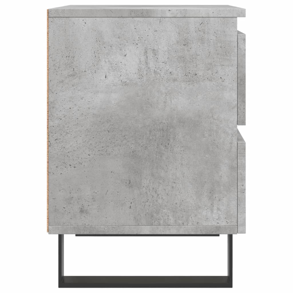 Nightstand Concrete Gray 40 x 35 x 50 cm Particleboard