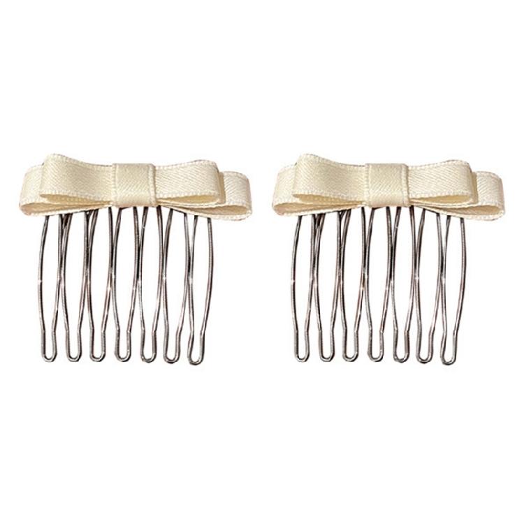 Sweet Bowknot Hair Comb Girl Hair Styling Hair Bows Antislip Women Hair Decors
