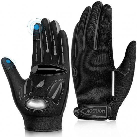 Rękawiczki rowerowe MOREOK Gel Shockproof MTB Road Bike Rękawiczki oddychające Wytrzymałe rękawiczki rowerowe Antypoślizgowe rękawiczki rowerowe dla mężczyzn i kobiet