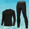 Mens UV Protection Rash Guard Set Long Sleeve Pants Short Swimwear Snorkeling Surfing Diving