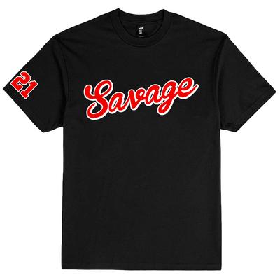 21 Savage Rapper Hip Hop T-shirt Unisex Tee Short Sleeve Cotton Tshirts Casual Heavy Mental T Shirt