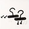 2Pcs Black Ceiling Hooks, Suitable For Plants, Bird Feeders And Decorations - Easy-To-Install Wall-Mounted Hangers, Suitable For Lamps, Lanterns