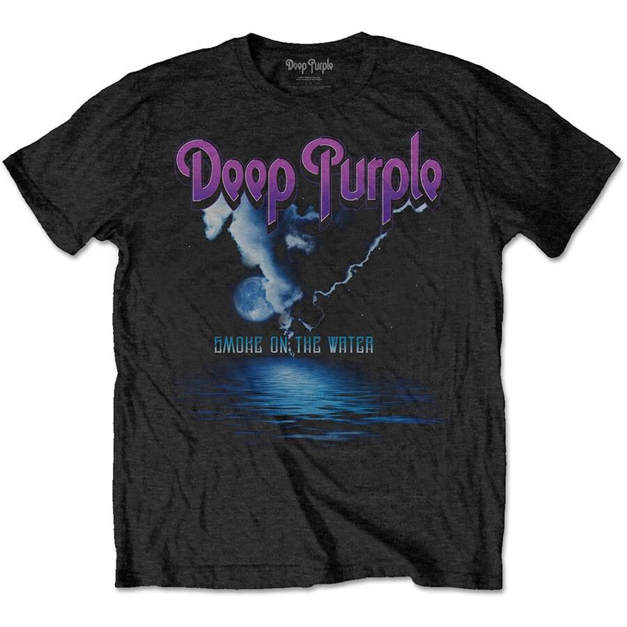 Deep Purple-Smoke On The Water XL Black T-shirt XXXXL