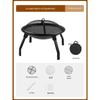 Jun Ding Ying Large Foldable 3-in-1 Outdoor Fire Pit Set