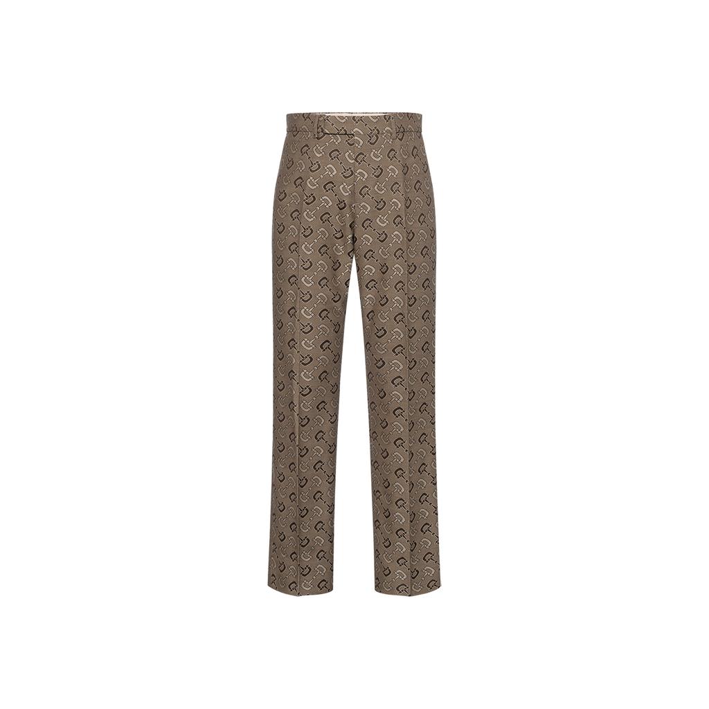 GUCCI Maxi Horsebit-motif Tailored Trousers 720965-ZAKIV-9549