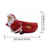 Christmas Holiday Candy Bowl Decorative Resin Tabletop Santa Figurines W/ Storage Holder for Xmas Winter Party Table Desk Decor