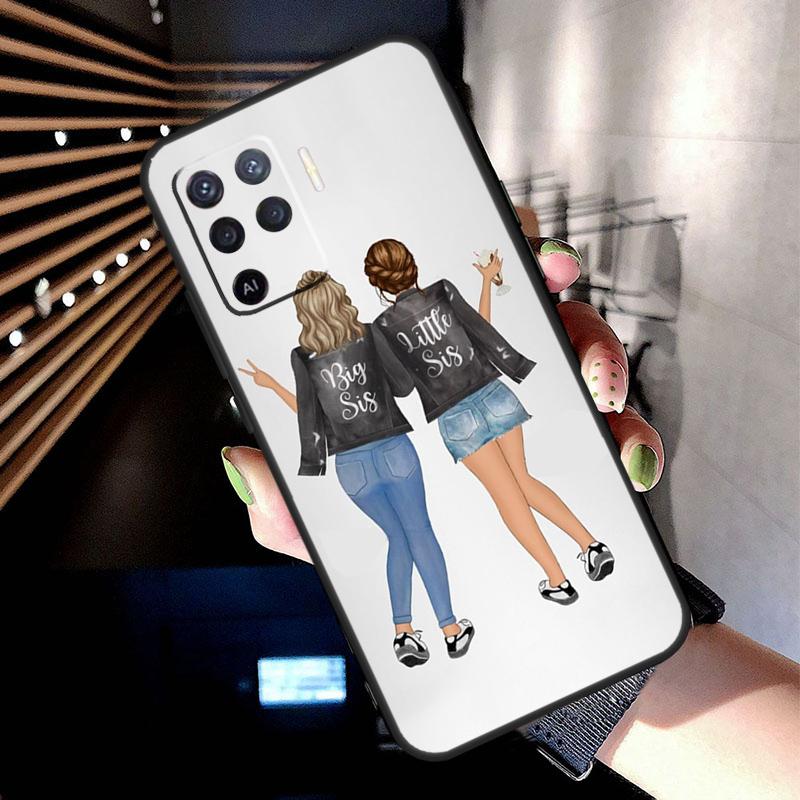 Girls Bff Best Friends Forever Case For Oppo A78 A98 A18 A38 A58 A60 A80 A40 A77 A57 A17 A74 A54 A94 A96 A76 A16 A15 A5 Pro