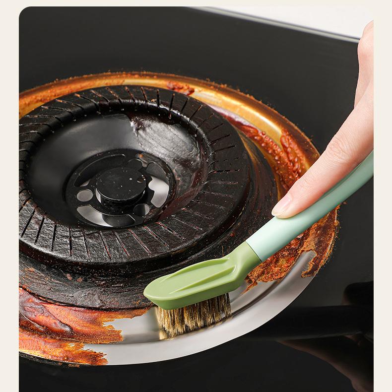 3-in-1 Stove Cleaning Brush Stainless Steel Scraper Wire for Gas Stove Gaps