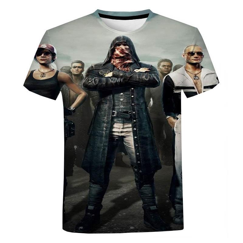 Männer Frauen Kinder Pubg 3D Printe Coole Tops T-Shirt Spiel Streetwear Fashion T-Shirt Neue Sommer Casual Kurzarm