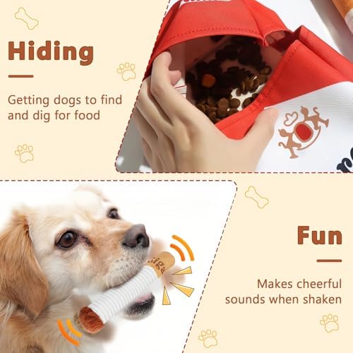 Wekuw Interactive Dog Toy with Squeaker, Removable Design Plush Chew Toy for Puppies and Dogs of All Ages