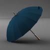 OLYCAT 16-Rib Men's Windproof Business Umbrella, Automatic Straight Handle, Reinforced & Enlarged Design.