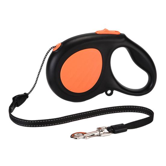 Retractable Dog Leash 16Ft Heavy Duty Nylon Rope Tangle-free Pet Leash Reflective Dog Leash with Handle One Button Control for Small Medium Dogs Walks