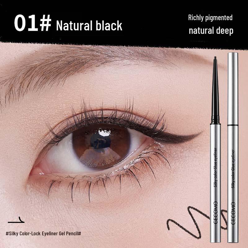 

Gemon Стойкий водостойкий гель-карандаш для глаз - Гладкий, не размазывается, пигментированный и подходит для начинающих. 70 mg